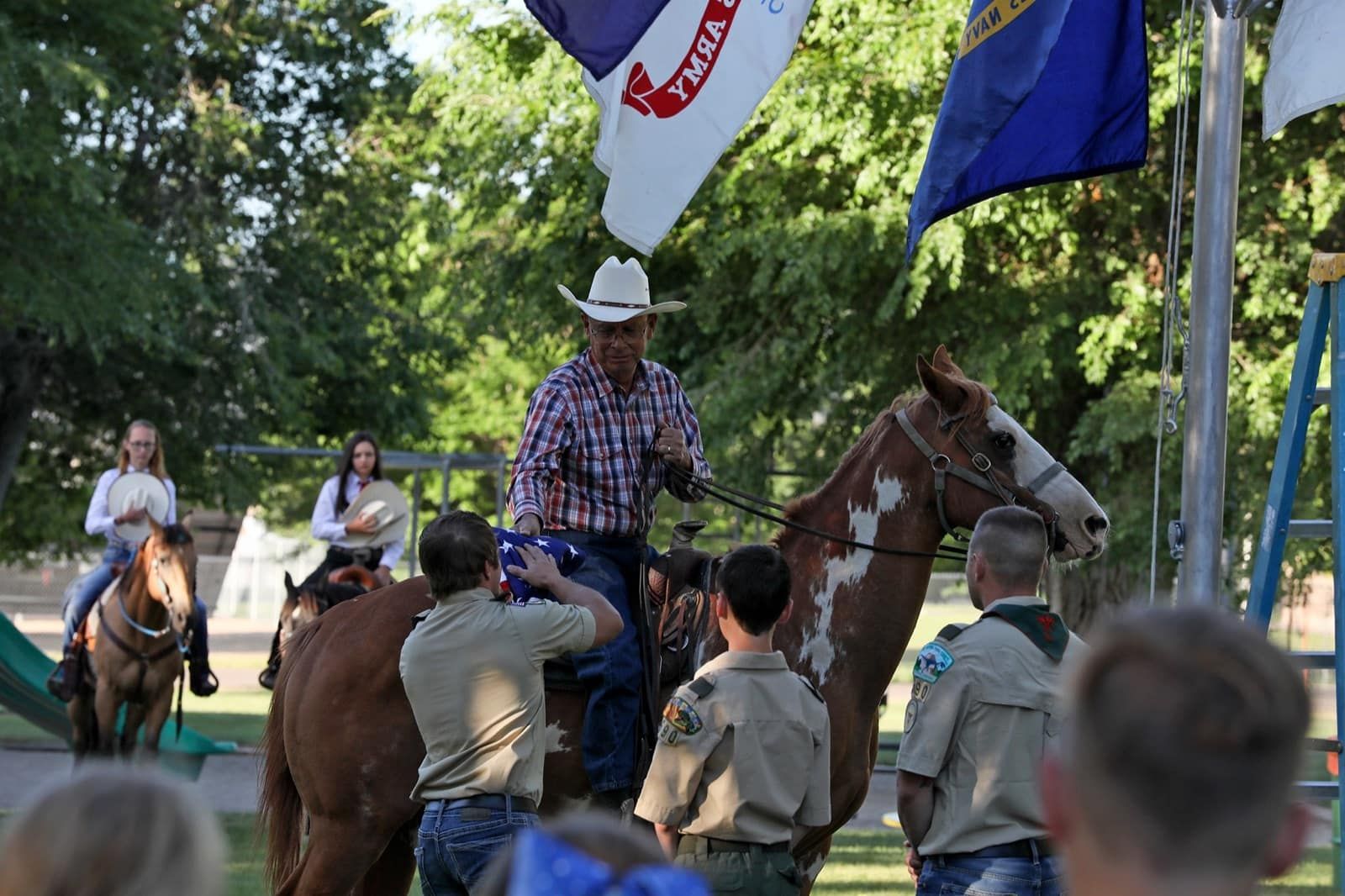 Flag raising ceremony